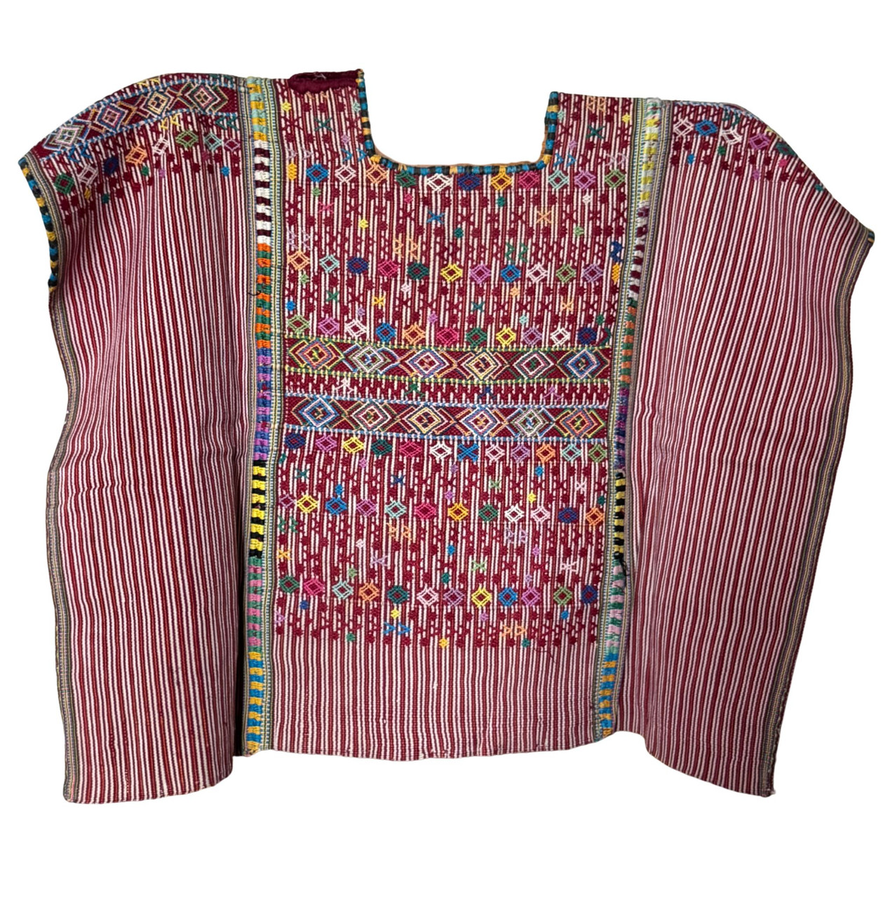 Colotenango huipil, Guatemalan huipil, antique Mayan textile, vintage handwoven huipil, backstrap loom