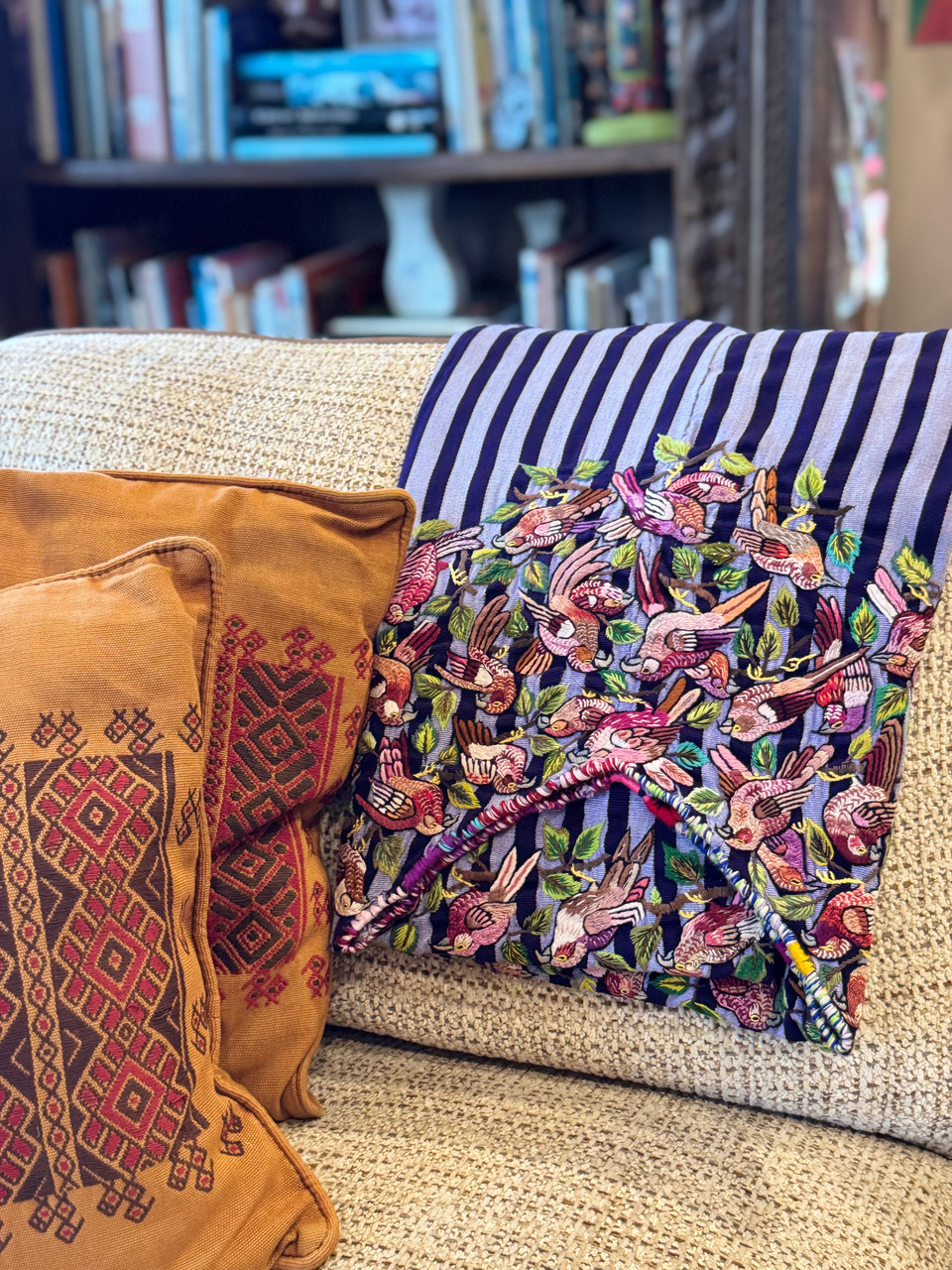 collectible huipil, Guatemalan folk art, traditional Mayan dress