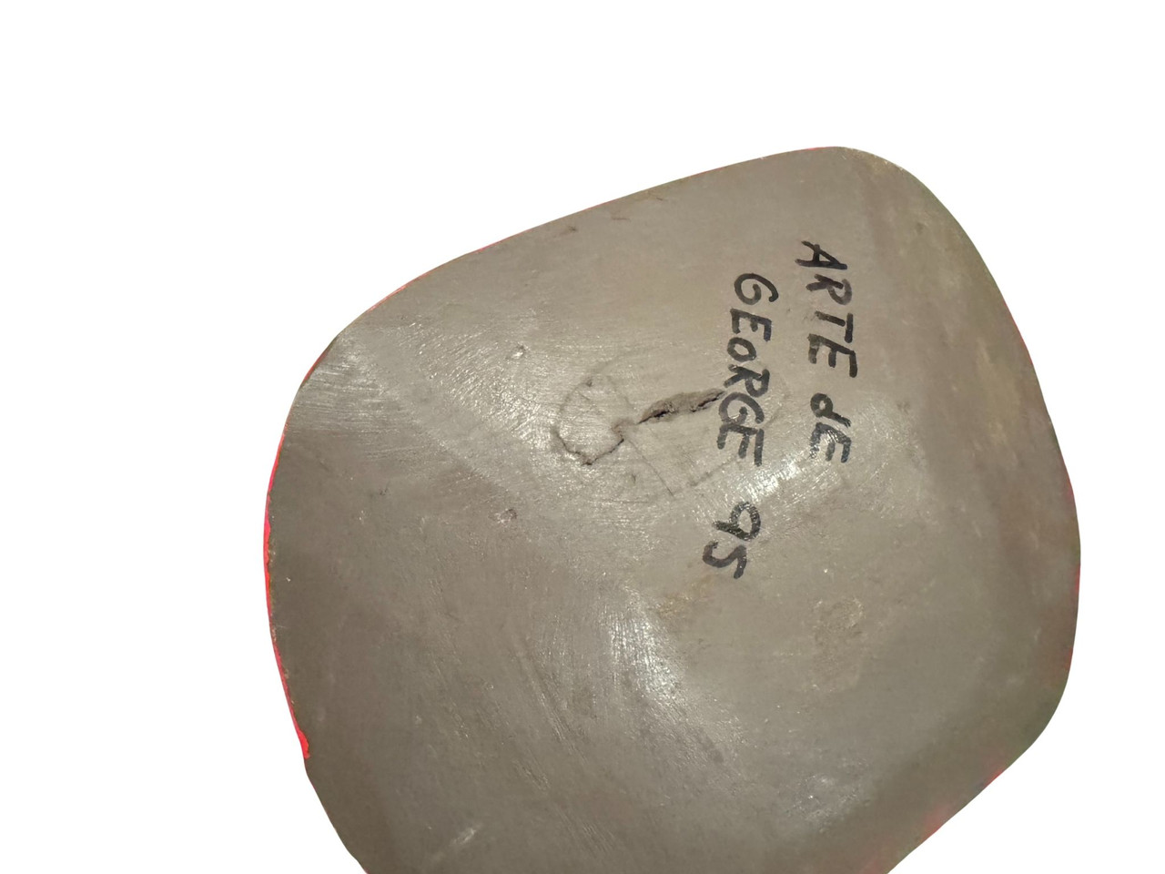 Hand painted decorative bowl, Collectible folk art, Andean village painting