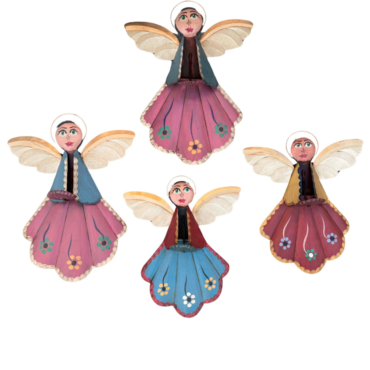 Hand Painted Tin Angel
Mexican Tin Angel
Tin Angel Folk Art
Mexican Folk Art Angel
Handmade Tin Angel Mexico