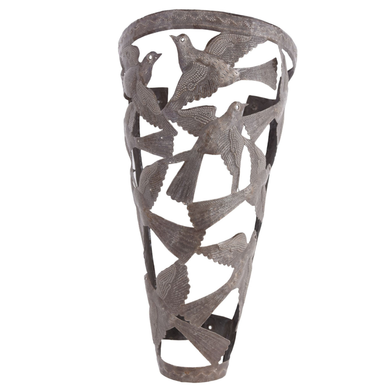 Handcrafted Haitian Metal Art, Bird Light Cover, Bird Light Sconce, Flying Bird Sconce, Wall Sconce, Metal Wall Sconce, Home & Garden Decor, Handmade