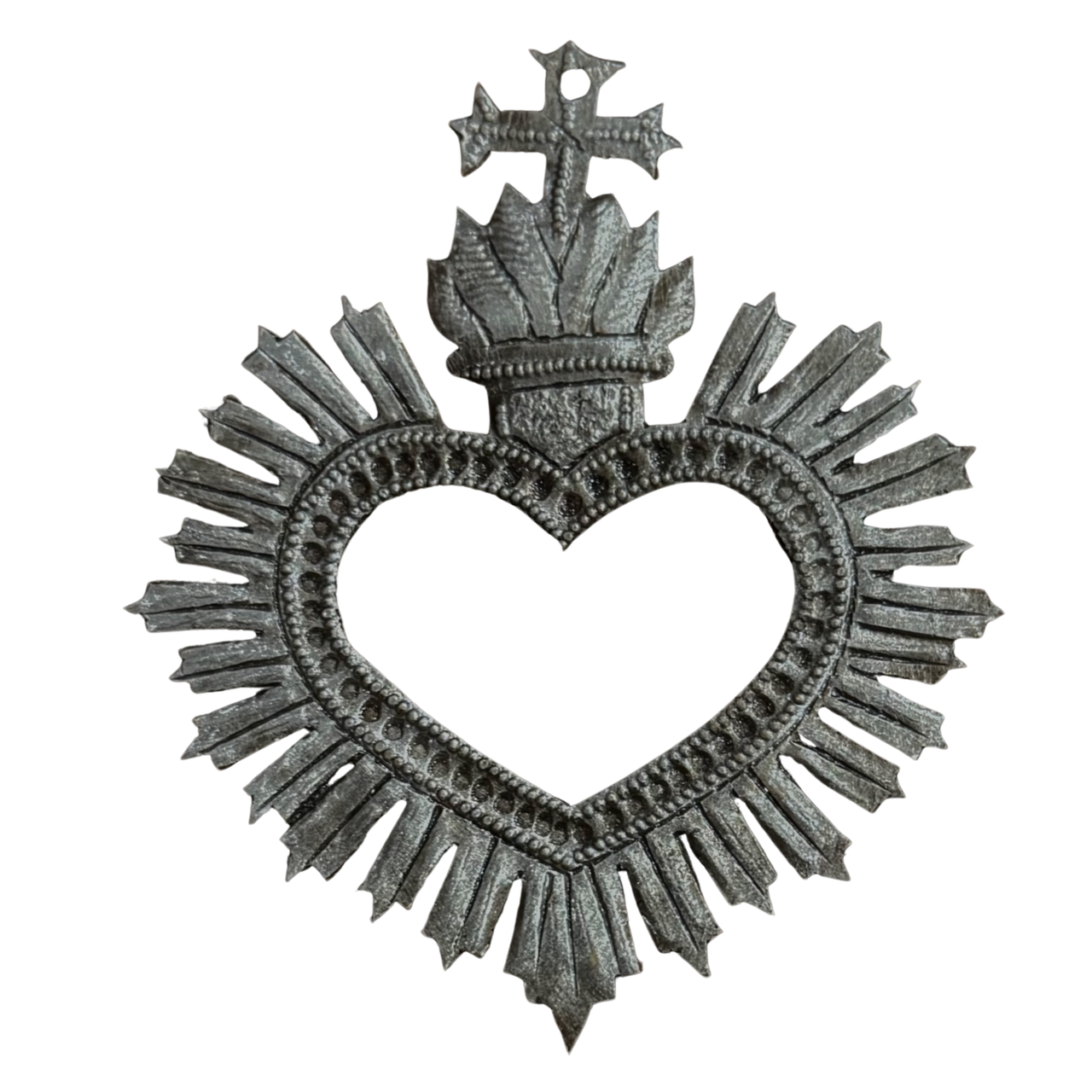 love milagro ornament for her

friendship milagro heart gift idea

sacred heart decor for healing and support