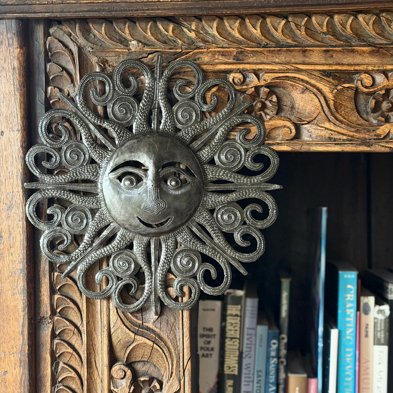 garden wall art metal
boho sun decor
celestial wall art
outdoor metal decor