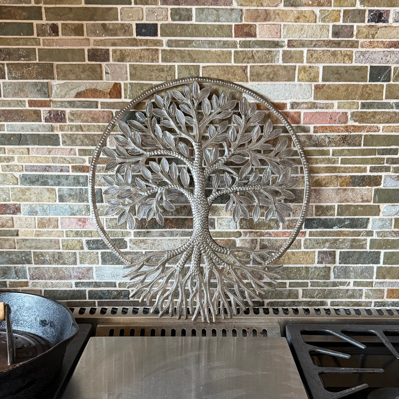 tree of life wall art
spiritual wall decor
nature wall art metal
Haitian metal art