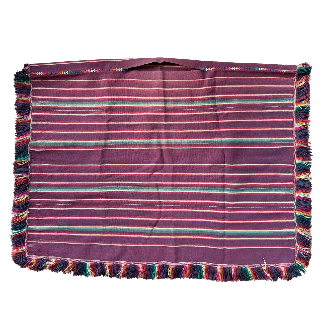 Bolivian poncho, Tarabuco poncho, Yamparáez textile, Chuquisaca weaving, vintage poncho, handwoven poncho, Andean textile, ethnic poncho, tribal textile, South American poncho, k’uychi poncho, rainbow stripe poncho,
