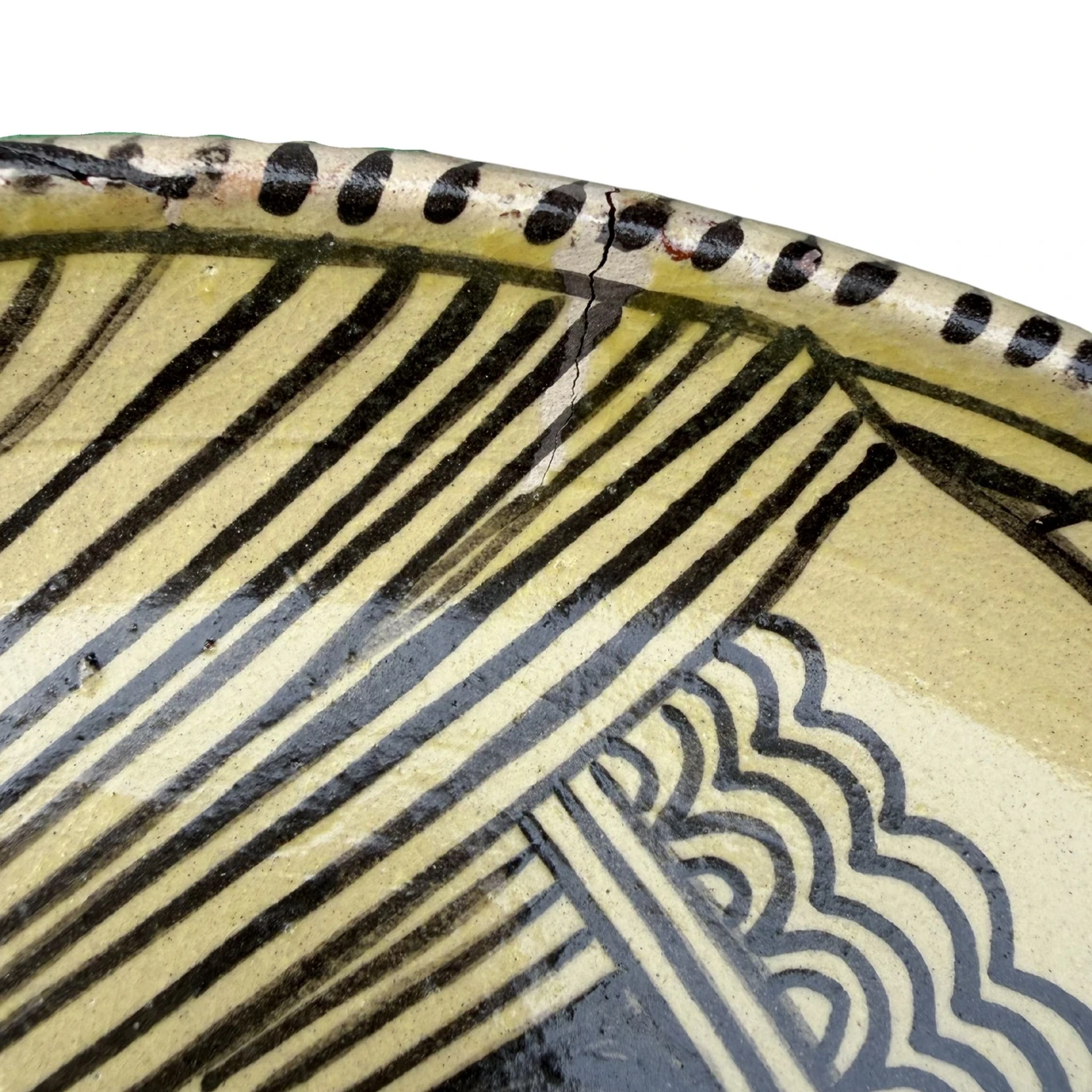 collectible mexican ceramics, rustic ceramic decor, narrative pottery plate, signed folk art ceramics, decorative wall plate mexico