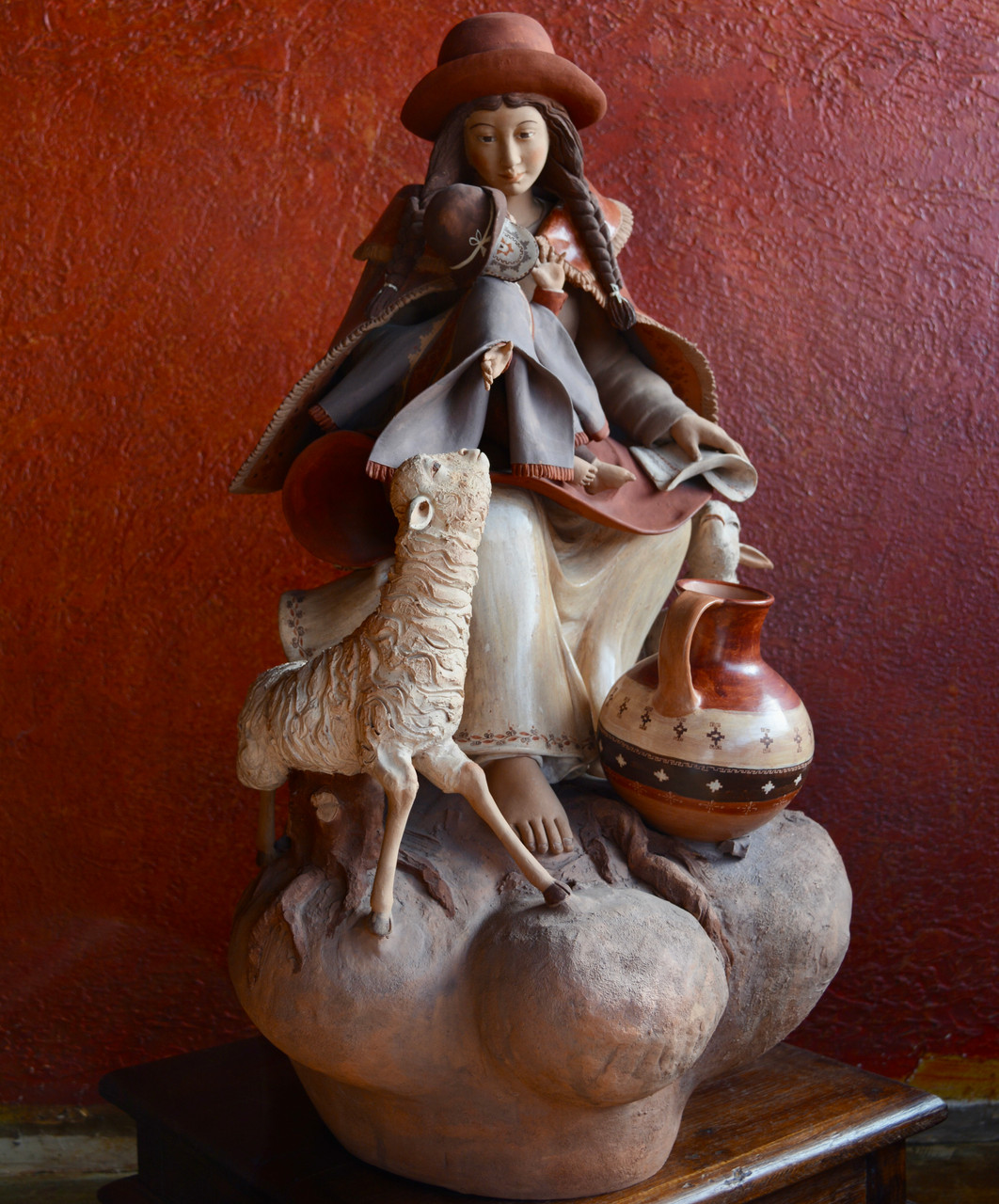 museum quality folk art, collectible Peruvian art