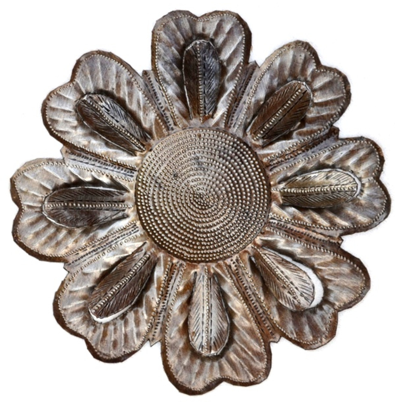 This artisan floral wall décor features a playful Upsy Daisy design, adding natural beauty and handcrafted character to any wall — perfect for living spaces, patios, or garden-inspired rooms. This artisan floral wall décor features a playful Upsy Daisy design, adding natural beauty and handcrafted character to any wall — perfect for living spaces, patios, or garden-inspired rooms.