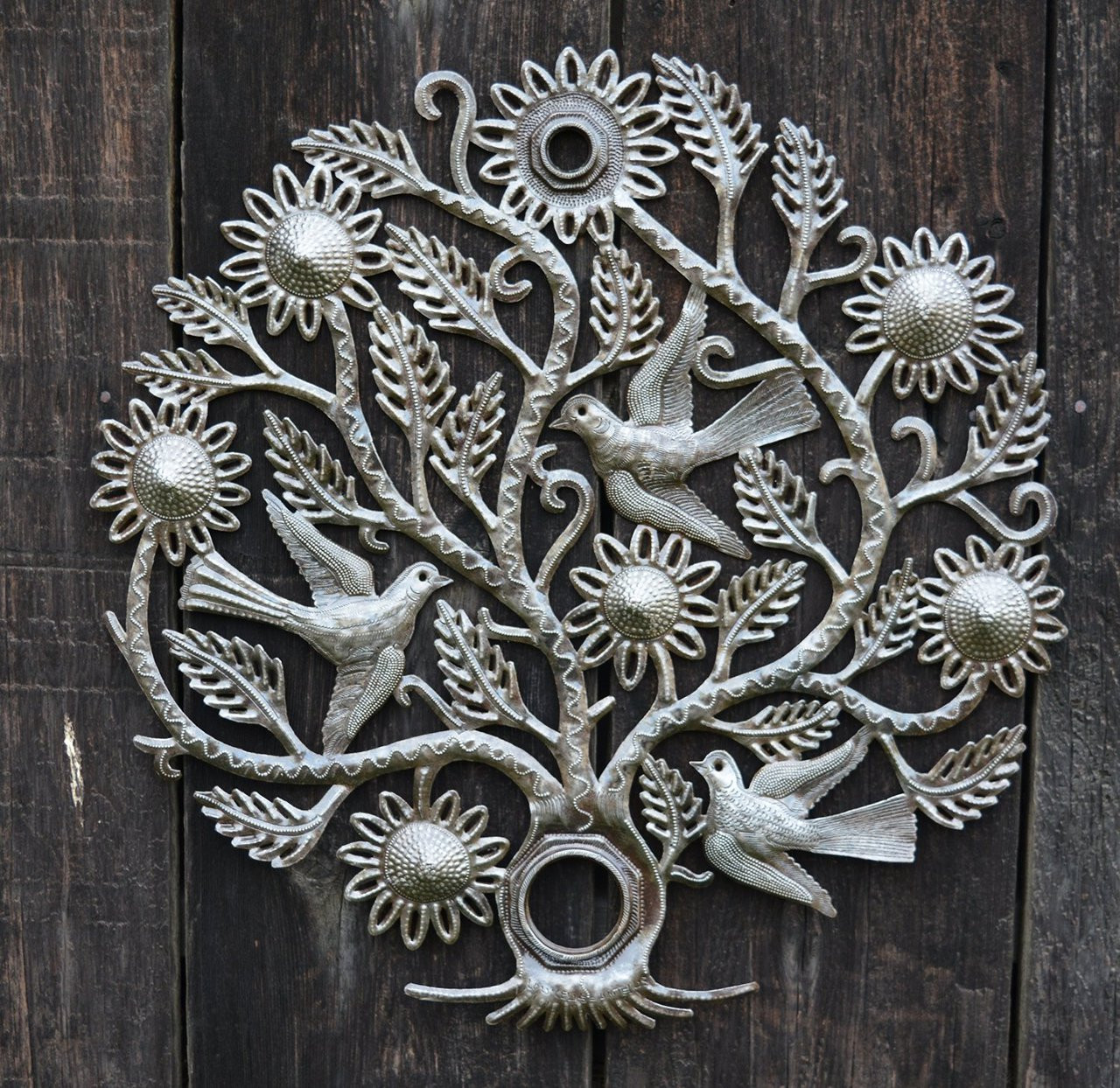 Haiti Metal Art Tree of Life, Indoor and outdoor garden art Haiti Metal Art Tree of Life, Indoor and outdoor garden art