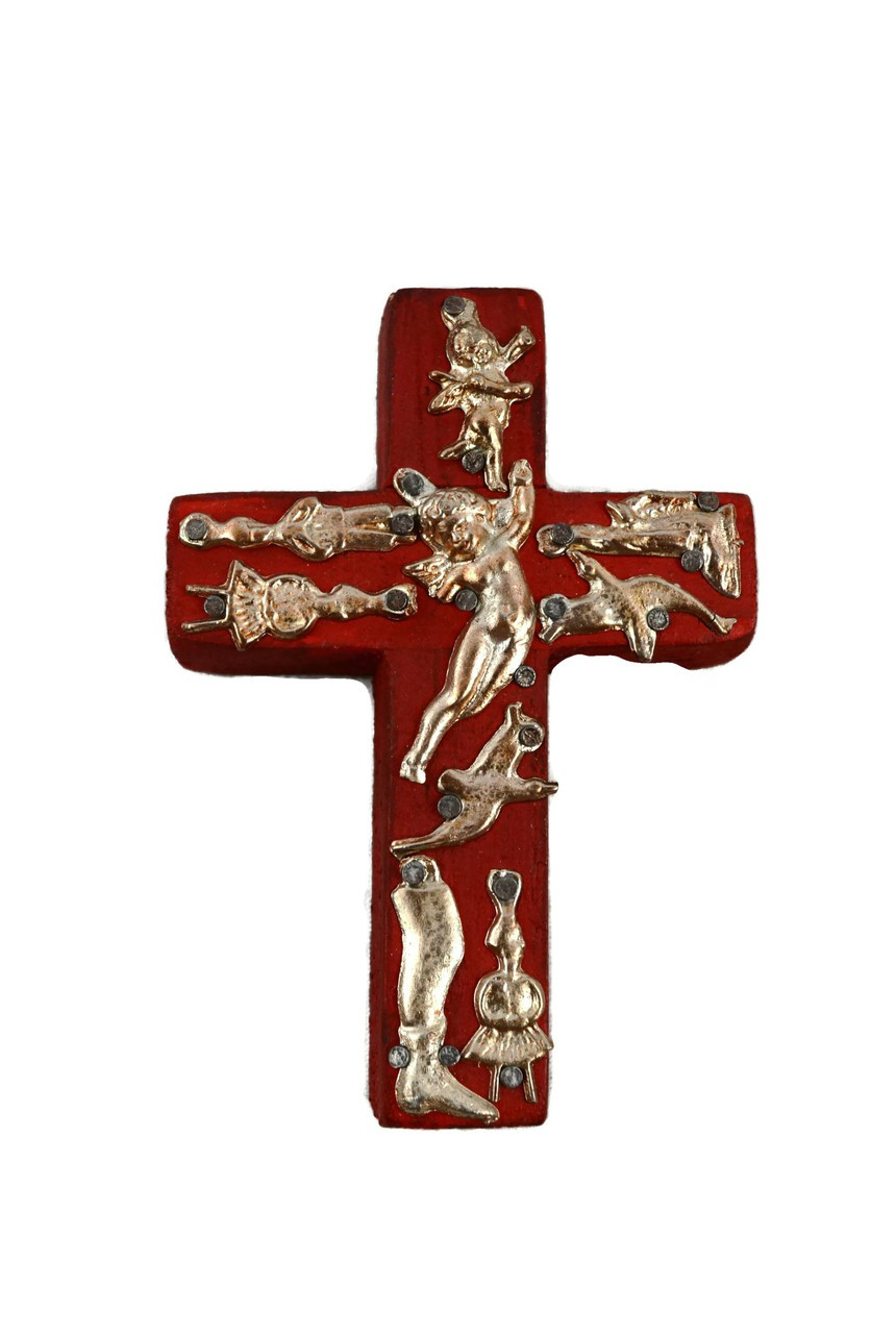 red cross with milagro charms
