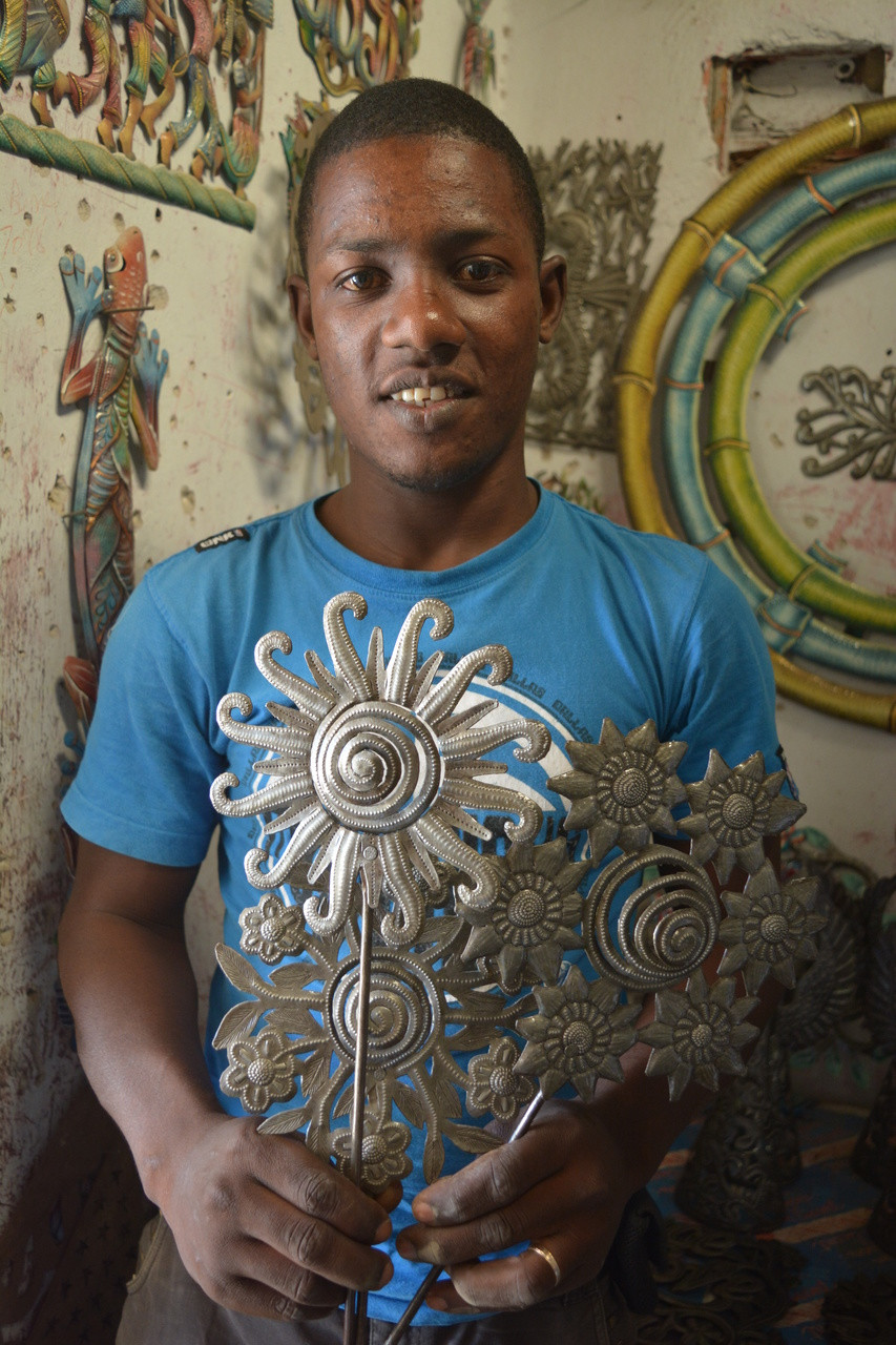 Haitian metal artist Louis Juste Omiscar