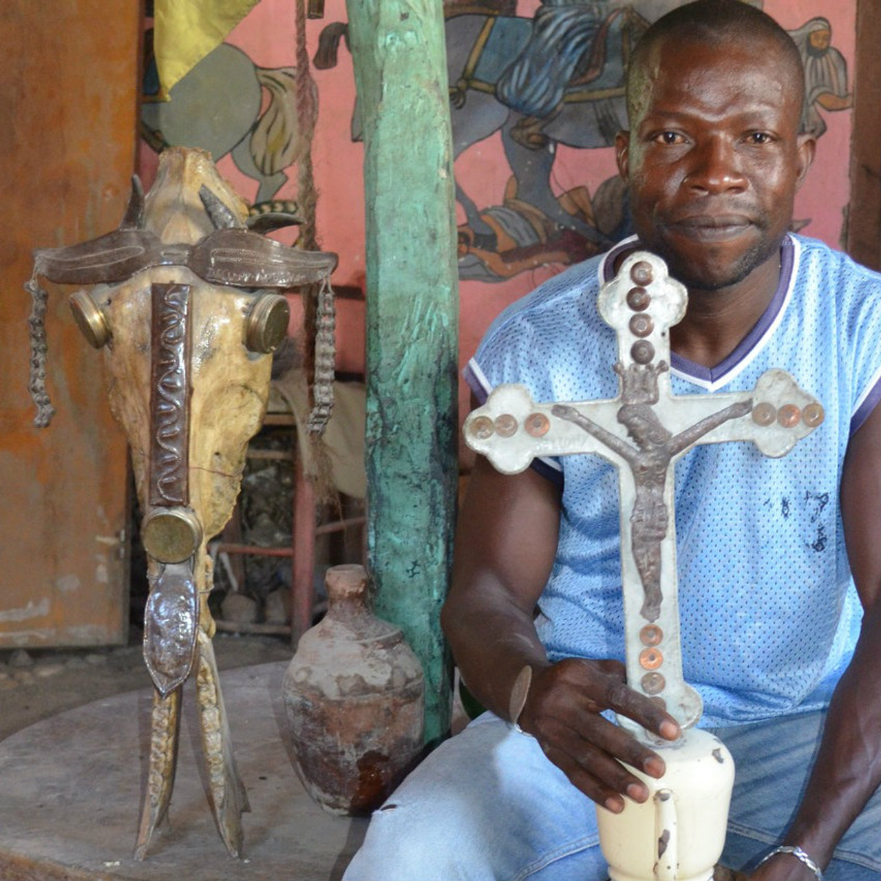One of a kind Haitian Voudou Art