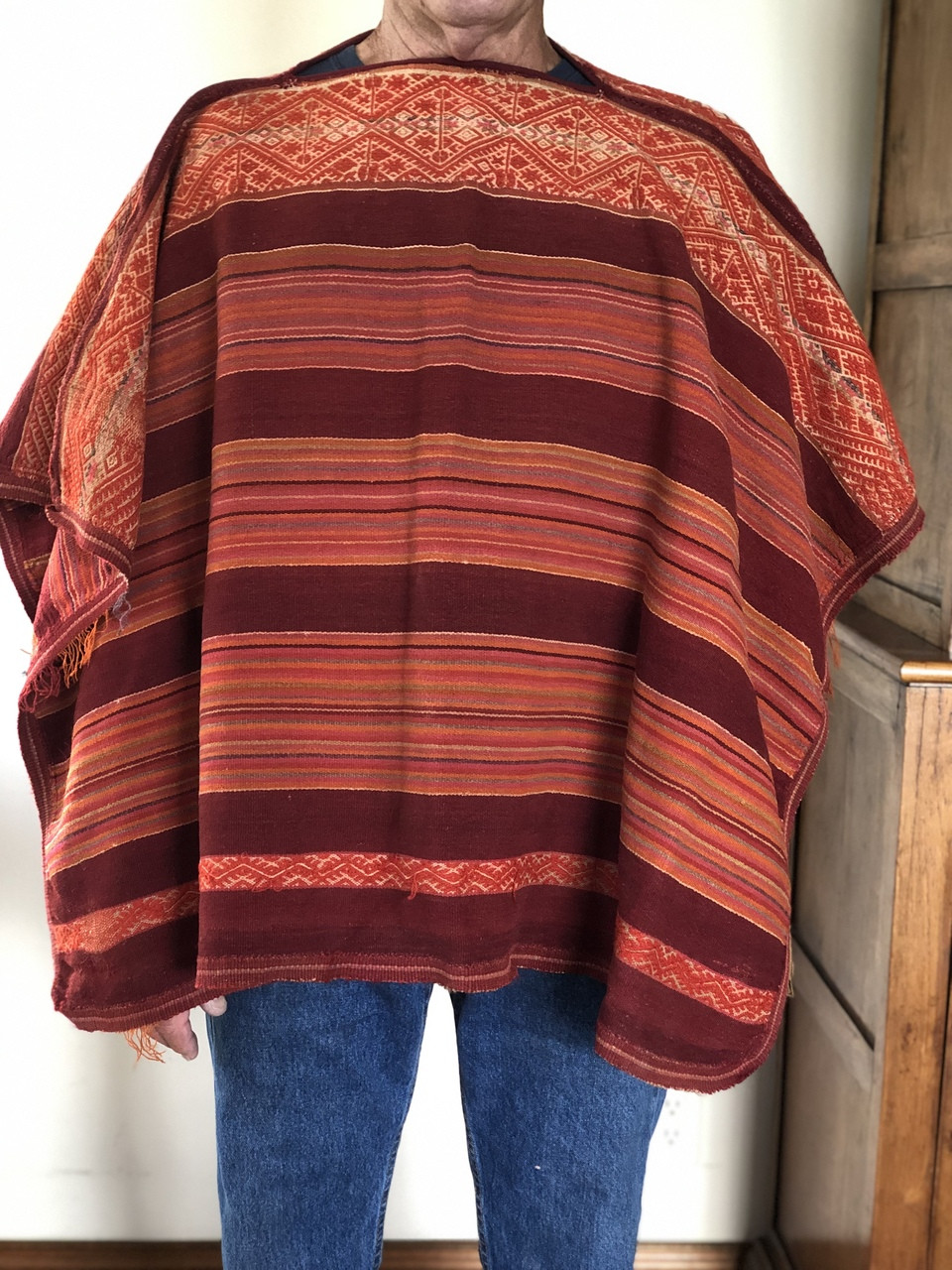 Bolivian Poncho Cochabamba Vintage