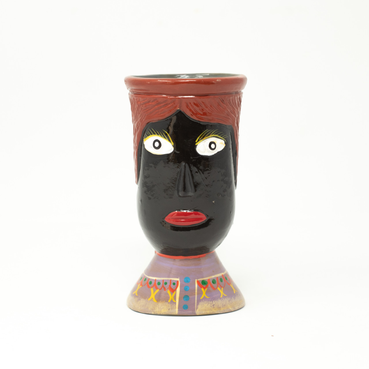 Girl Power Face Face, Guatemalan Face Vase, Guatemalan Folk Art, Vintage Guatemalan Folk Art, Guatemalan Vases, Guatemalan Folk Art, Colorful Home Decor, Vintage Home Decor