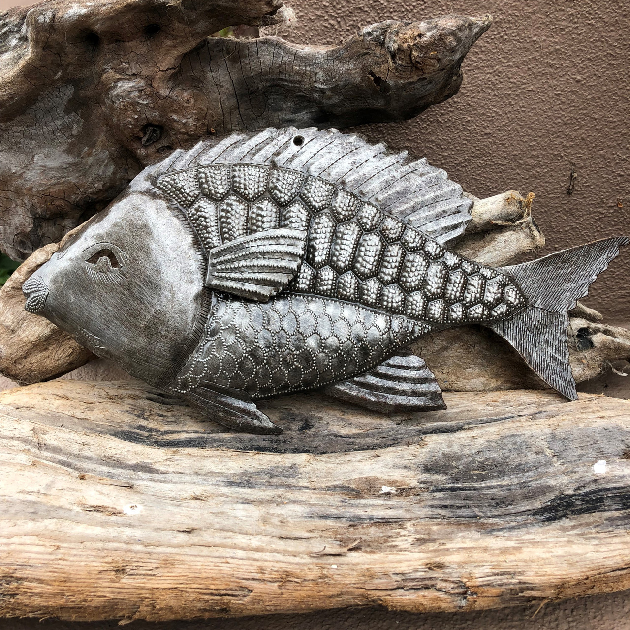Haiti metal wall art fish