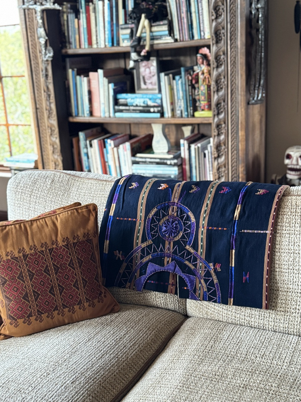 indigenous weaving, antique huipil, Guatemalan heritage, textile art, folk art, museum-quality huipil