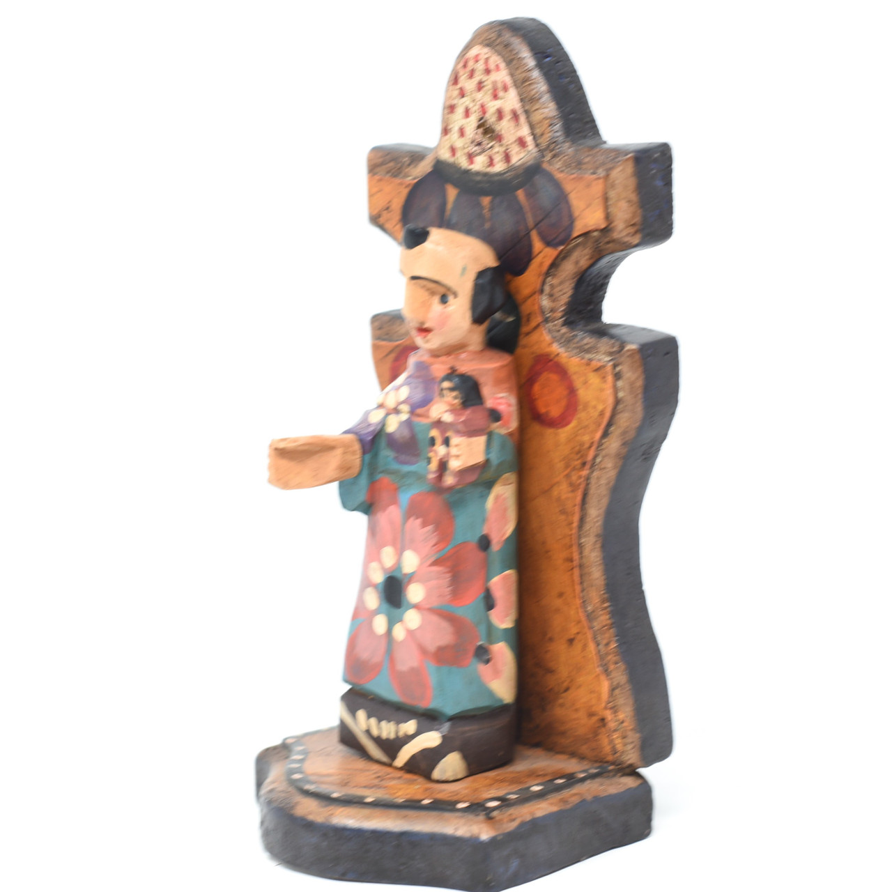 Saint Anthony, Red Alter the patron Saint of Workers 7.5" x 3.5" x 3"
