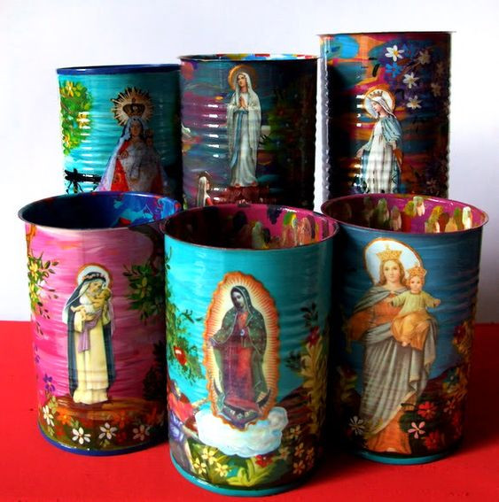Recycled religious spiritual art