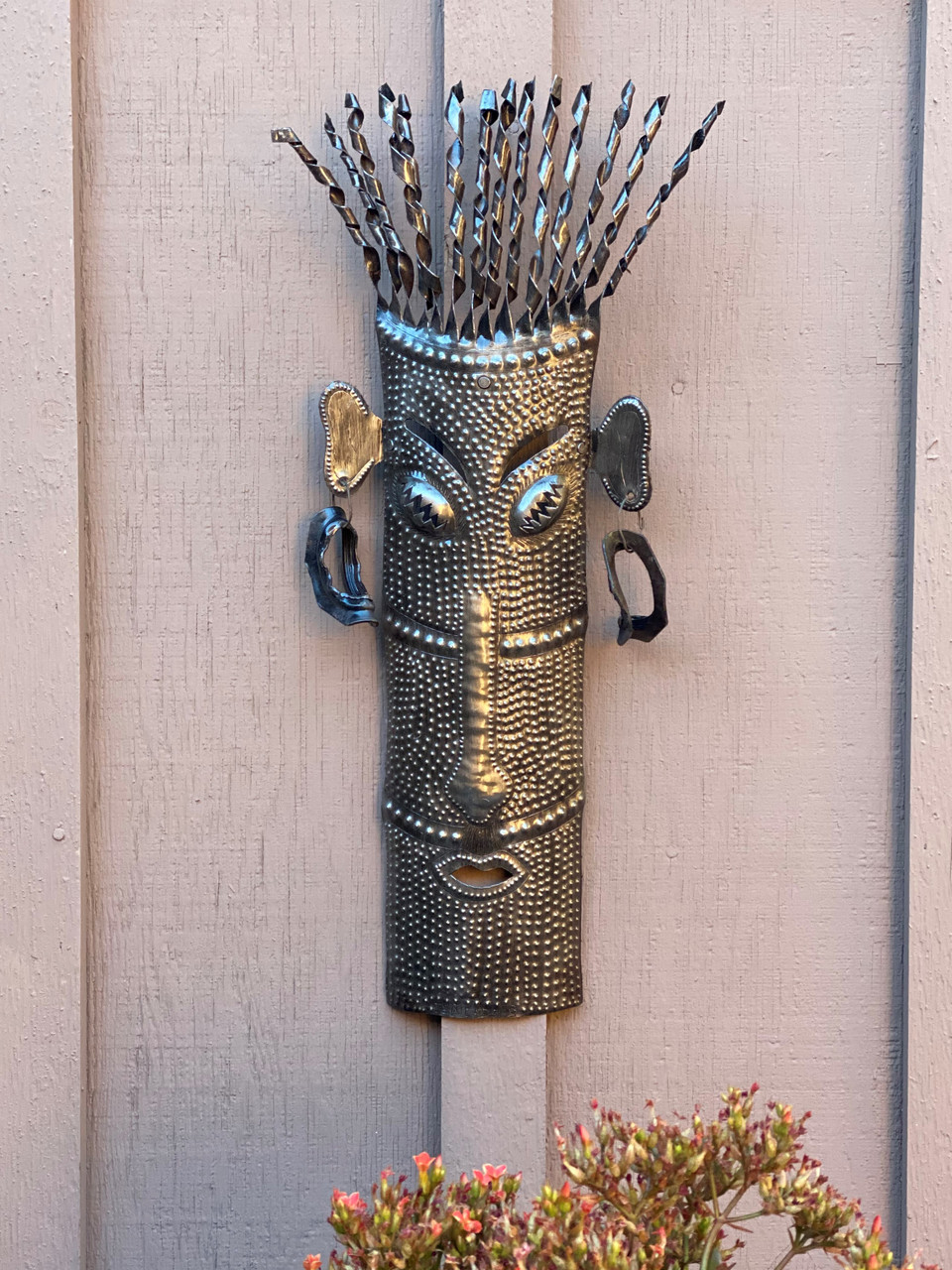 Tropical Decor, One-of-a-kind metal wall sculpture