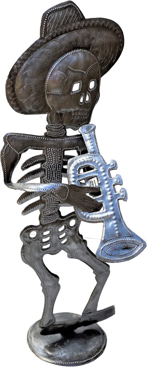 Latin American Folk Art, Haiti Fair Trade, Mariachi Skeleton Latin American Folk Art, Haiti Fair Trade, Mariachi Skeleton