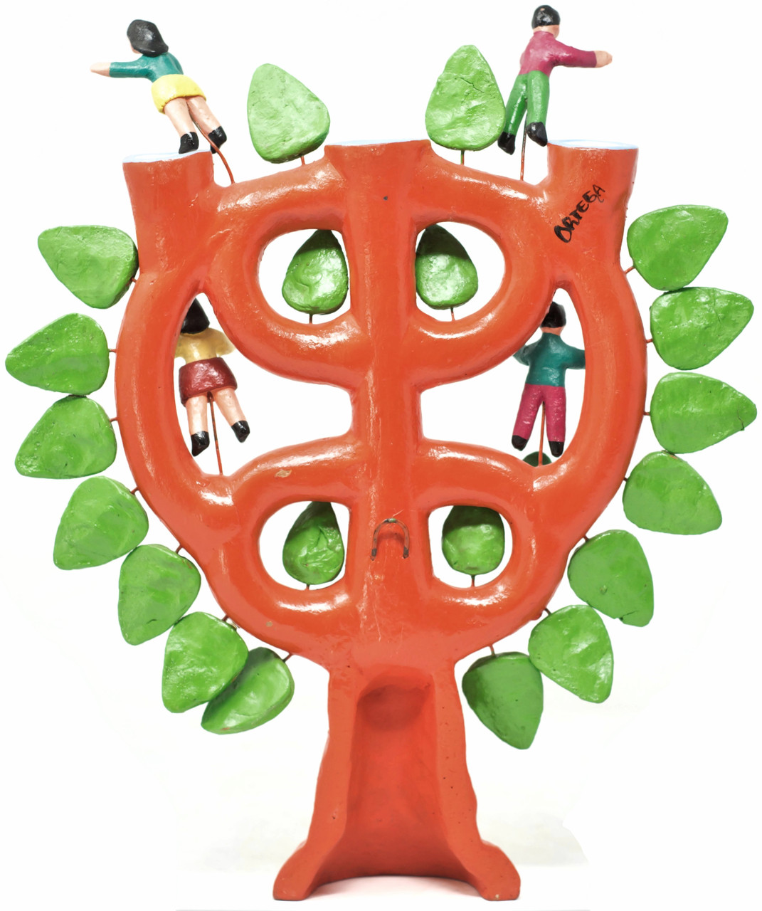 Adam and Eve tree of life, Gerardo Ortega, hand sculpted ceramics
