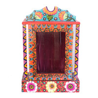 Retablo, Wooden Retablo, Wooden Art, Floral Retablo, Floral Art