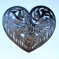 Hearts of Hearts, Thank You Gift Ideas, Artistic Metal Wall Decor Handmade in Haiti 11"