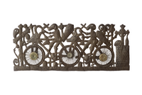 Skeleton Bicycle, Metal Skeletons Riding Bike, Skeletons Riding Bike in Cemetery, Skeletons in Cemetery 