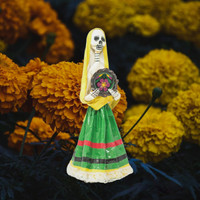 Day of the Dead Catrina Folk Art, Dia de los Muertos Catrina 