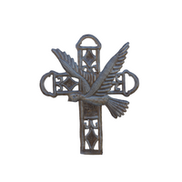 Metal Cross, Metal Cross in Dove,  Dove on Cross, Flying Dove on Cross 