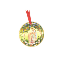 Christmas Religious Ornament, Religious Ornament, Religious Can Lid Ornament, Upcycled Can Lid Ornament 