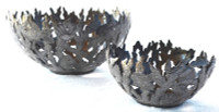 Coral Reef Metal Basket 7 x 7 x 3.75 Inches