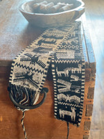 Bolivian belt (chumpi), Andean weaving, vintage, double-sided, handwoven wool