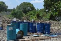 Recycled oil drums, Handmade in Haiti