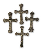 `- Large Wall Cross Collection, Religious Haitian Metal