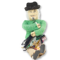 Handmade Doll , Ethnic Art, Soft Sculpture Doll, Coca Leaf Vendor