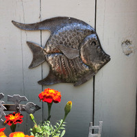 Haiti metal wall art sea life theme fish nautical