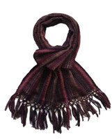 Mayan Arts Cotton Scarves, Handmade in Guatemala, Cultural Element Fashion Scarf, Burgundy