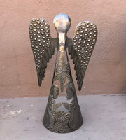 Standing Angel Table Top Décor, Festive Holiday Home Decorations, Nativity Scene, Religious Figurine, 4.5 x 1.75 x 9 Inches