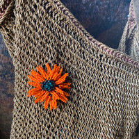 Elegant Sunflower Pin, Gift for Her, Collectible Charms, Backpacks