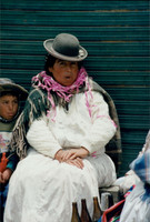 Aymara Women with Baby on Back, Bolivian Altiplano