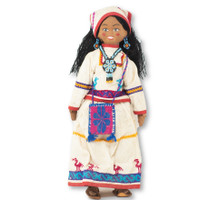 Traditional Dressed Huichol Doll 
