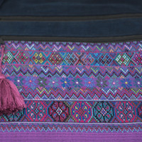 Up-cycled Huipil Shoulder Bag, from Todo Santos Guatemala, 12" x 12" 104