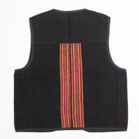 Unisex Bolivian Vest made from Traditional Antique Manta Size Medium, Wool Vest 17
