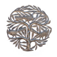 Tree of Life, Trees, Family Tree, Birds, Bird, Handmade, Handcrafted, Sustainable, Eco-Friendly, Limited Edition, Fair Trade, Metal, Steel, Oil Barrels