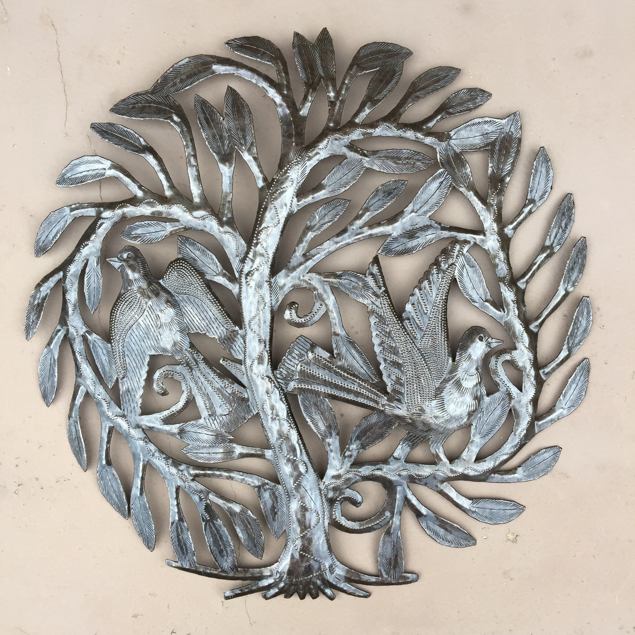 arden Wall Art, Marriage Tree of Life Handmade in Haiti, G, Steel Drum Art