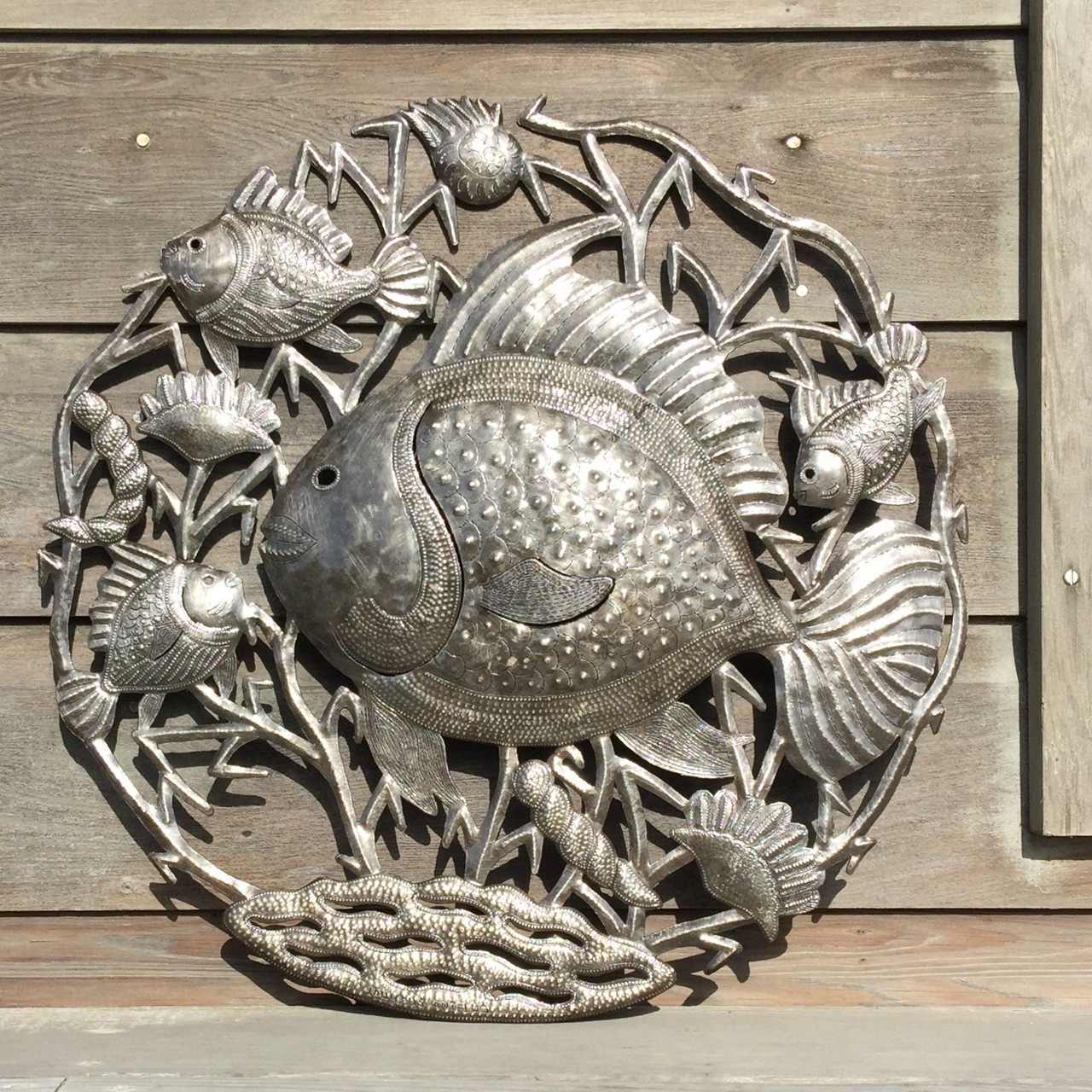 Fish Wall Art, Recycle Steel Sculpture, It's Cactus , Casey Riddell
