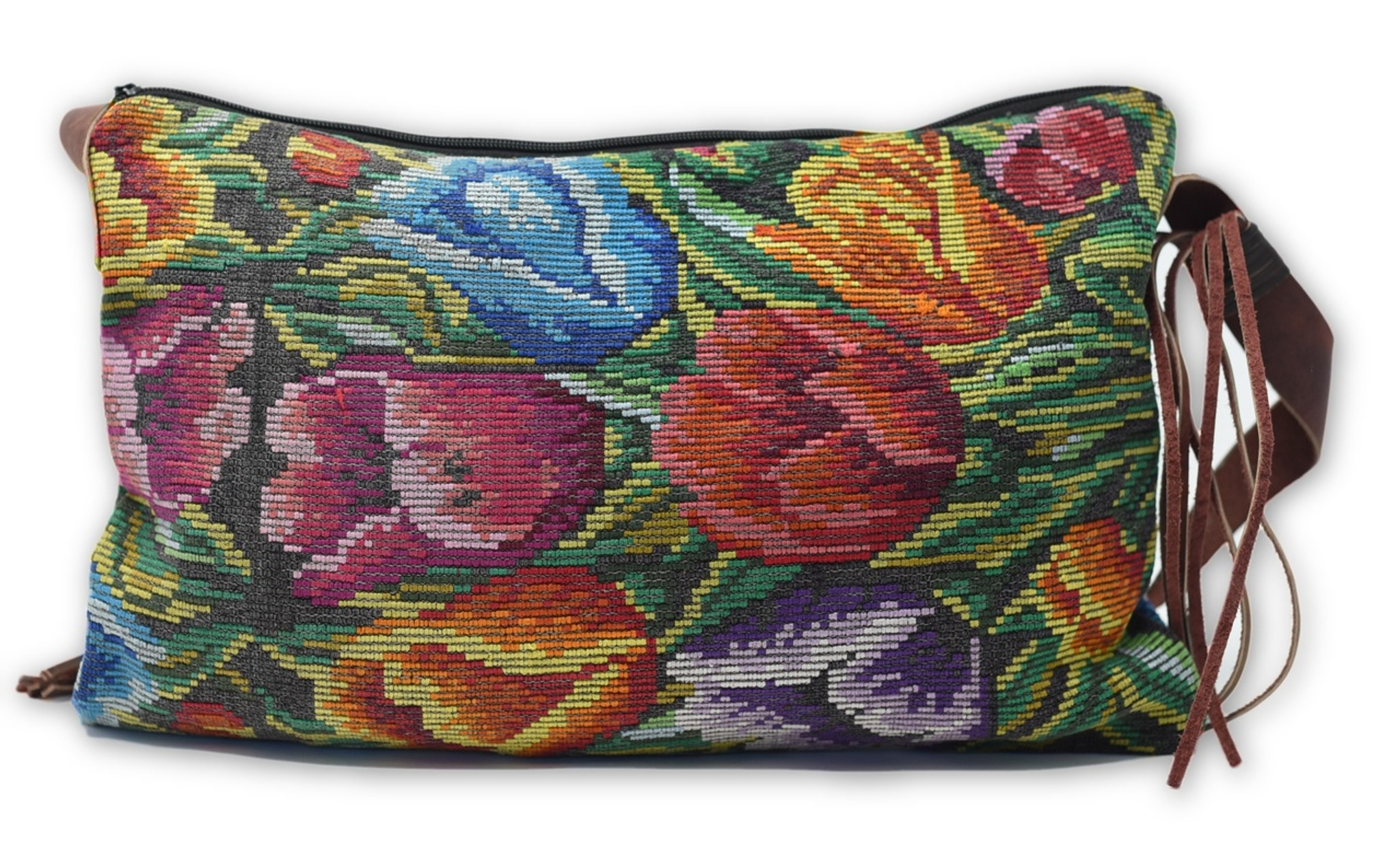 Guatemalan Recycled Huipile Passport Bag