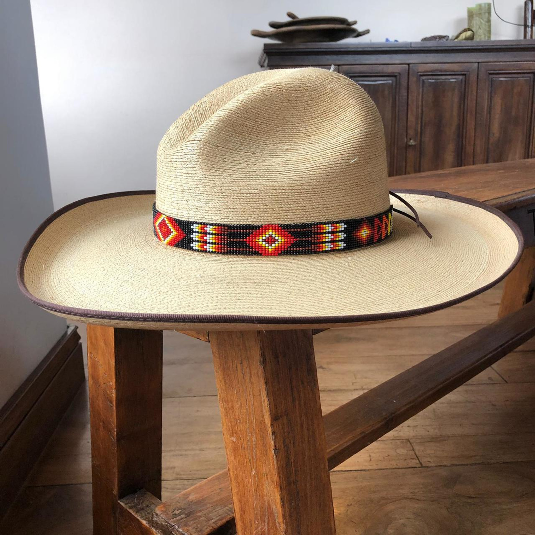 m&f western Beaded Multi Aztec Hat Band
