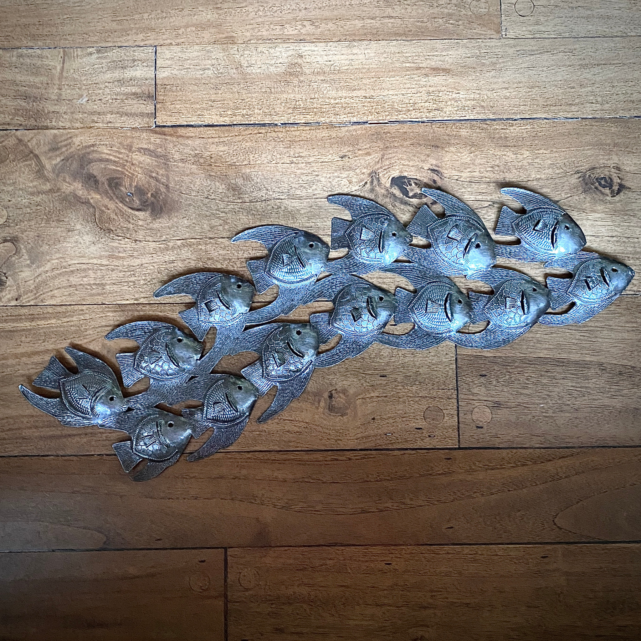 School of Fish Wall Art Unique Metal Wall Art for Home Decor